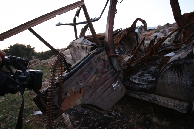 Afrin'de intihar saldırısı girişimi tank atışıyla engellendi